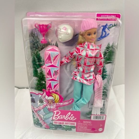 Barbie You Can Be Anything Snowboarder Doll & Accessories - Picture 4 of 5